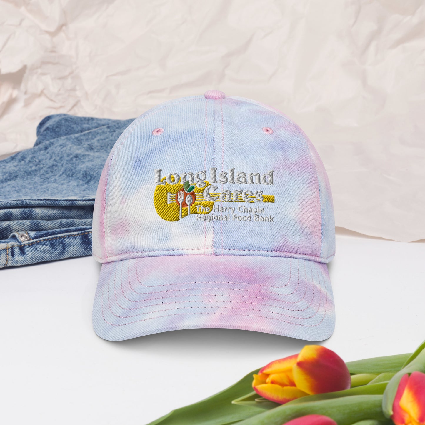 White Logo Tie dye hat