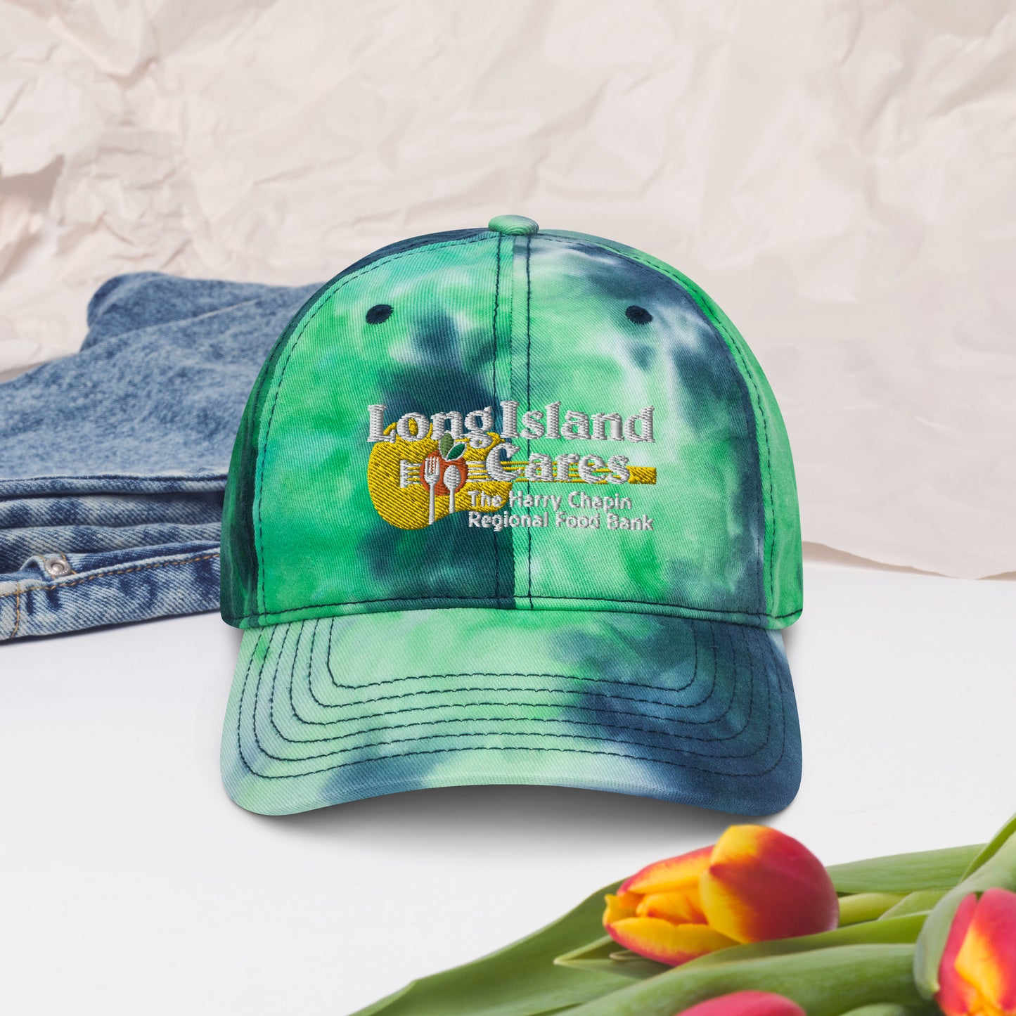 White Logo Tie dye hat