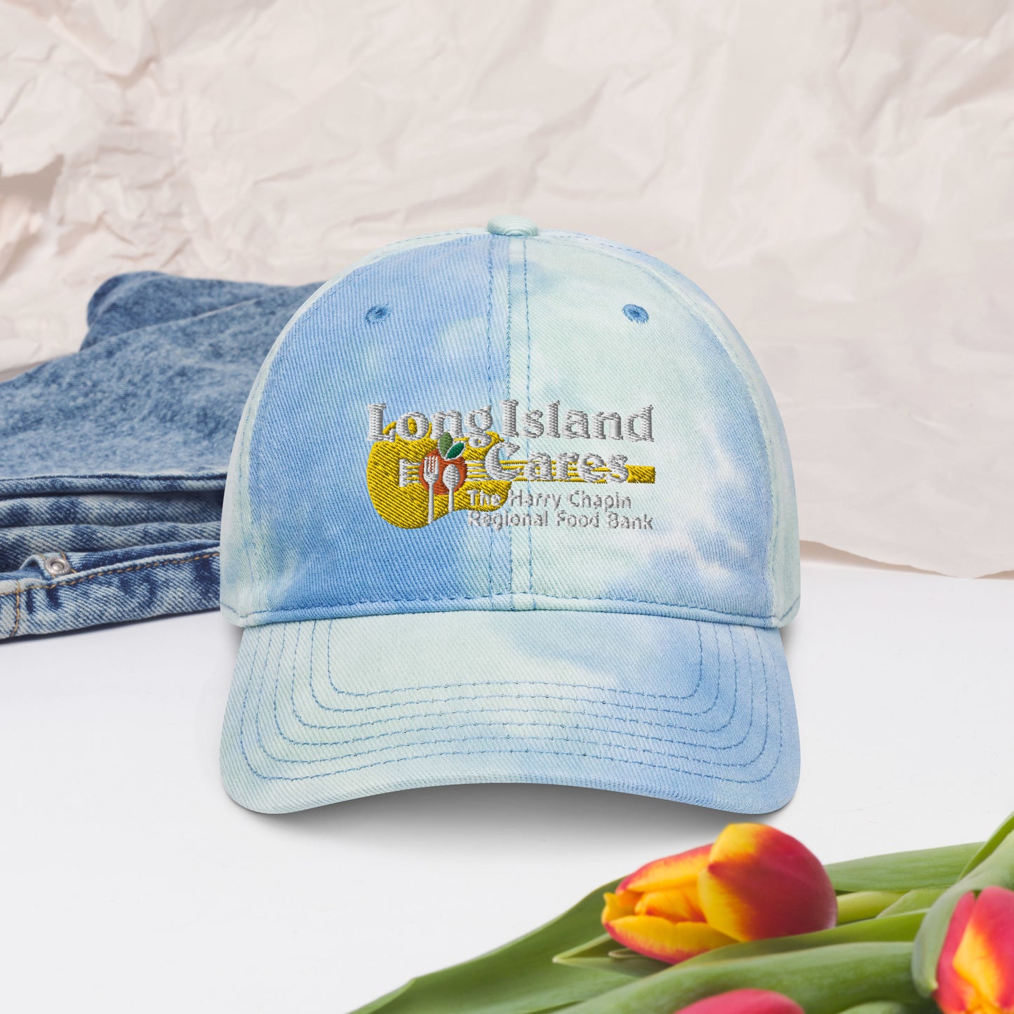 White Logo Tie dye hat