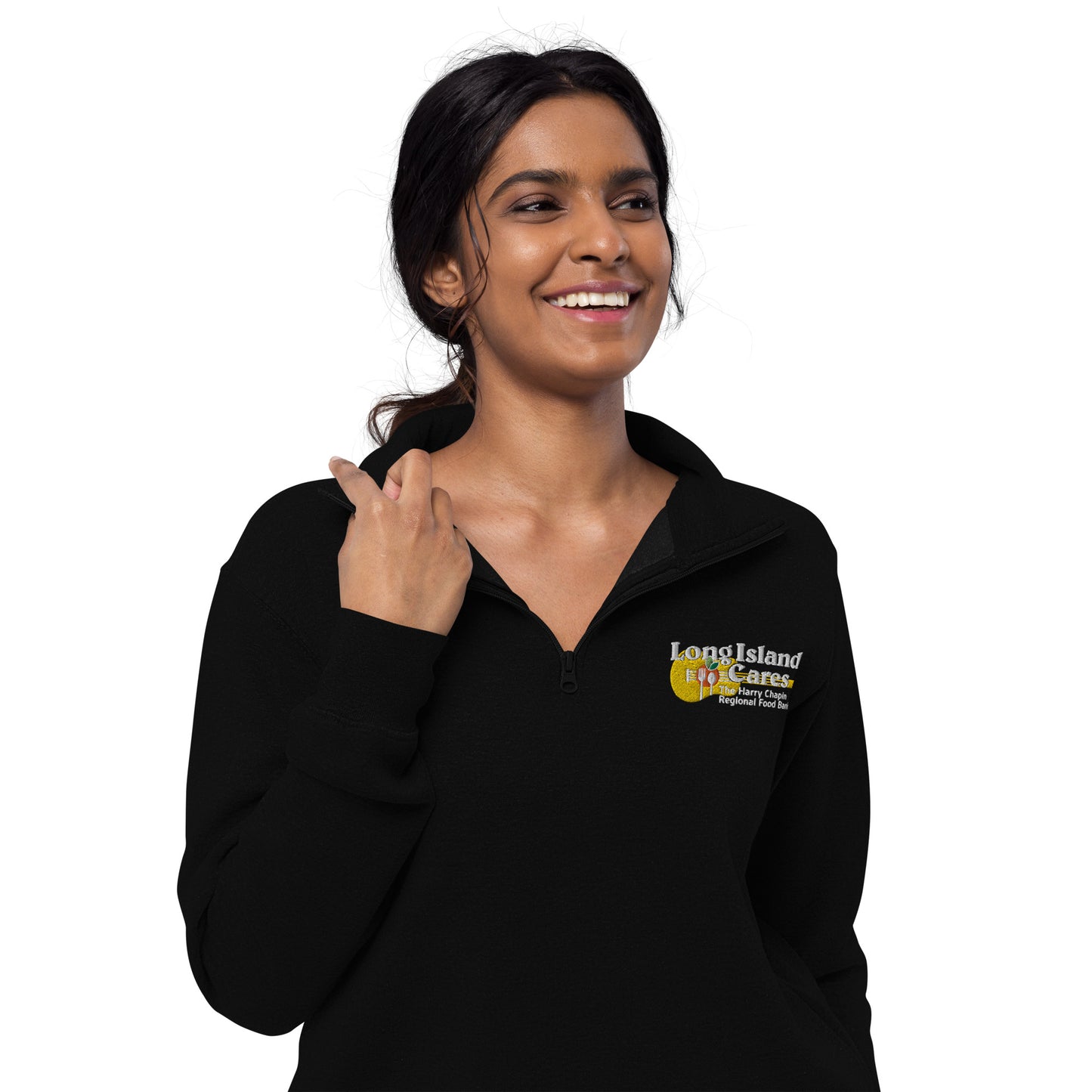 Unisex Quater Zip Cotton Pullover