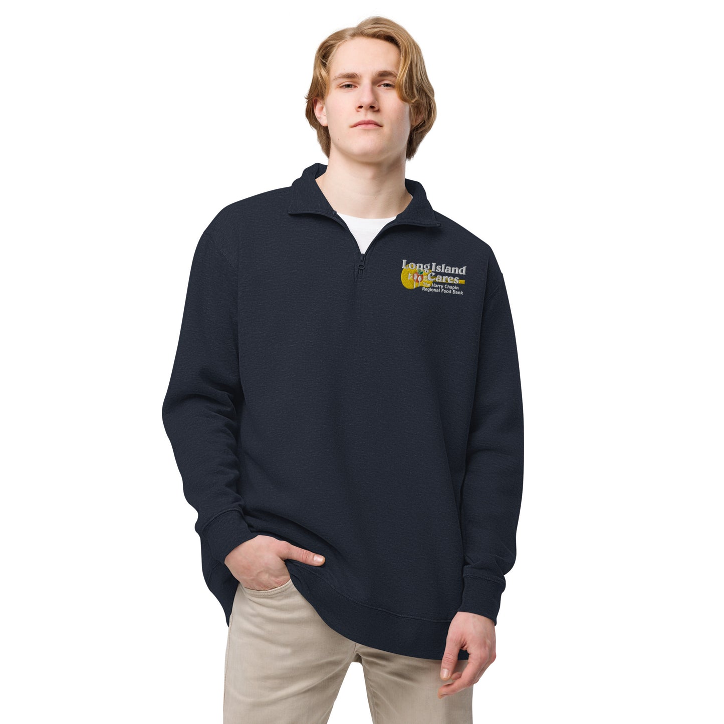 Unisex Quater Zip Cotton Pullover